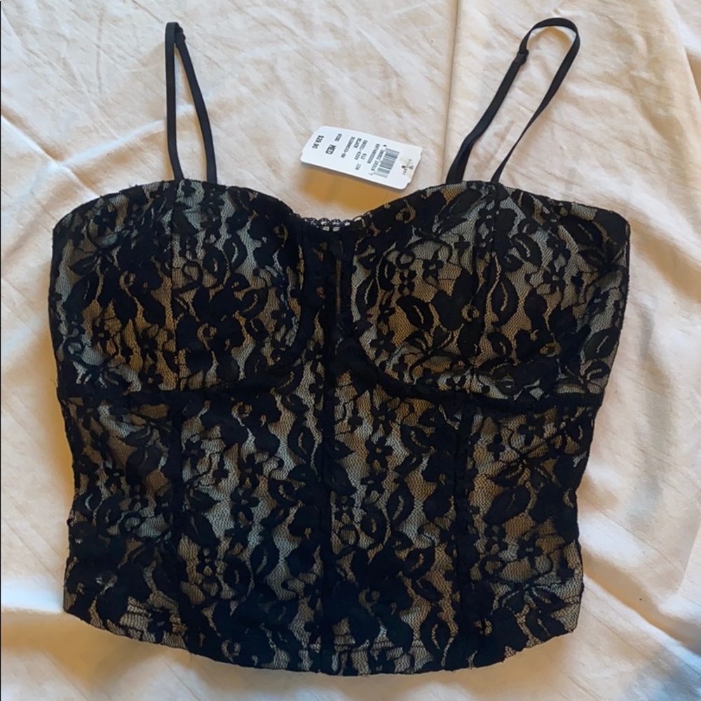 Windsor black lace top
